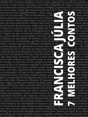 cover image of 7 melhores contos de Francisca Júlia